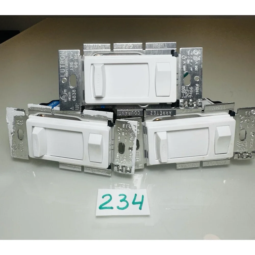 Lot of 3 - Lutron Light Switch  - Skylark Countor CTCL-153P